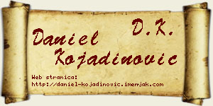Daniel Kojadinović vizit kartica